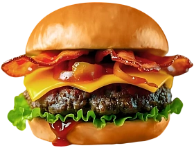 Cheeseburger with bacon