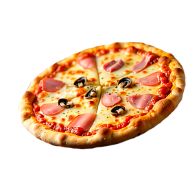 Ham and mushrooms